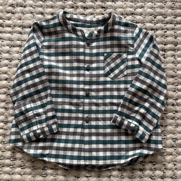 Nanos Baby Boy Checked Boys Shirt - Picture 1 of 6